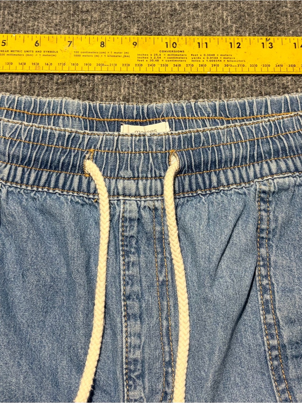 Maurices Light Blue Wide Leg Jeans with Drawstring Waist - Picture 3 of 6